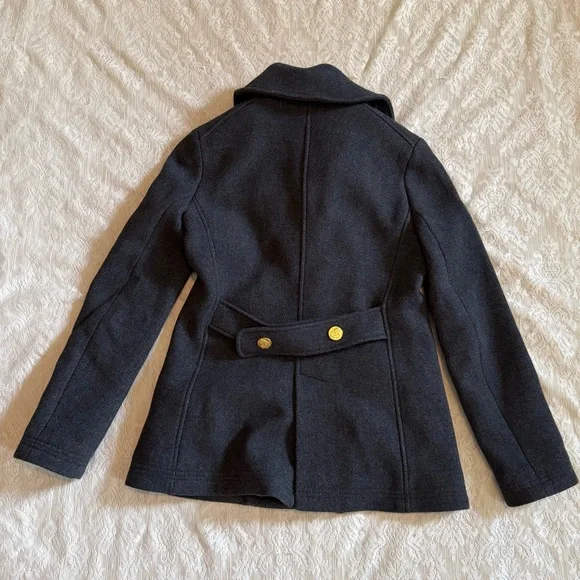 J. Crew Stadium cloth by Nello Gori double breasted wool vented peacoat - Picture 11 of 14